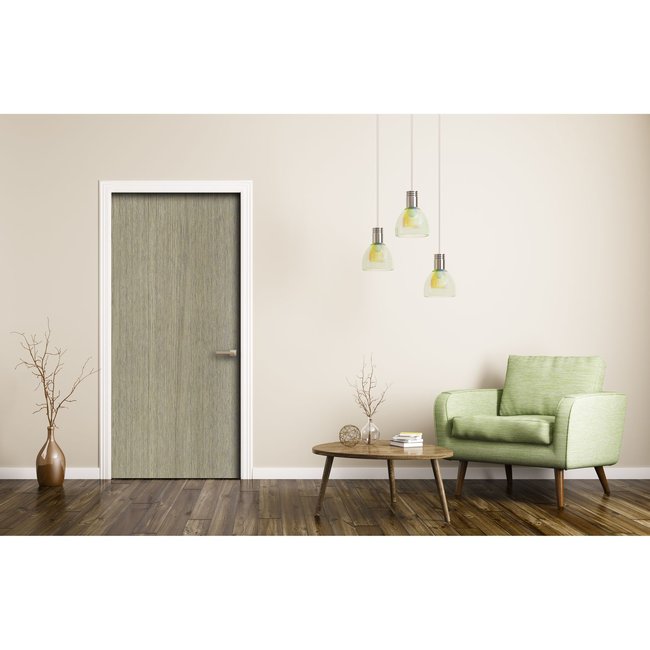 Sticker pour porte d'intérieur imitation Bois Couleur marron <span itemprop=