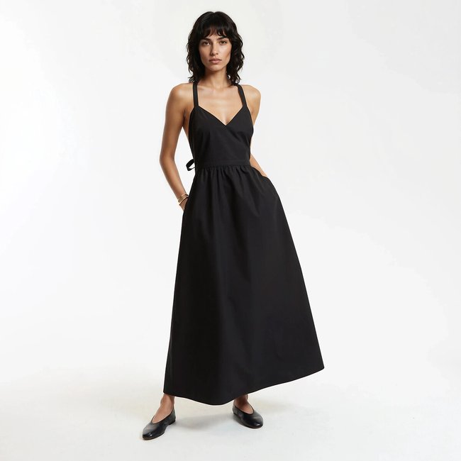 Robe longue à bretelles col V   - LA REDOUTE COLLECTIONS
