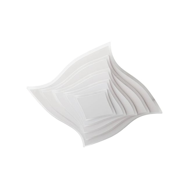 Plafonnier en métal moderneLED, Rebeka Couleur blanc <span itemprop=