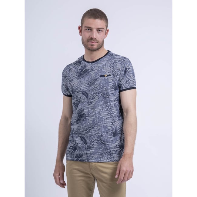 T-shirt Col Rond Pur Coton Nenolange v002229 <span itemprop=