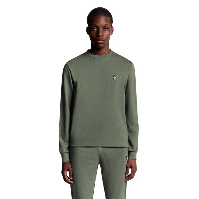 Sweat de sport léger motif/style logo brodé vert <span itemprop=