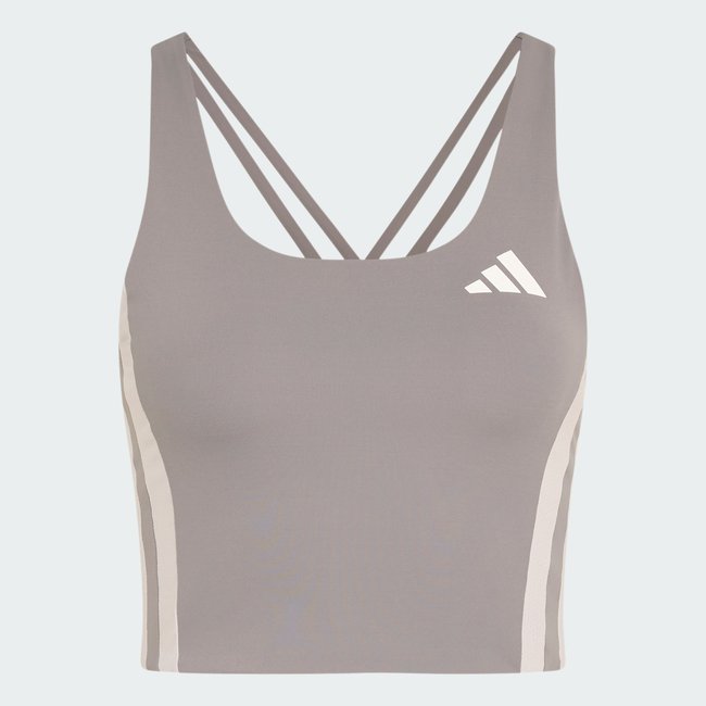 Crop top de running Adizero Archive grey three / grey one <span itemprop=