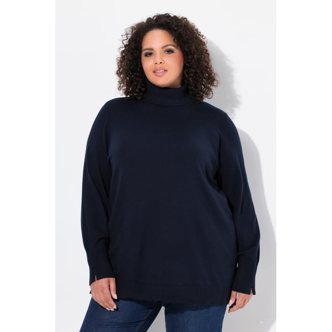 Pull col roulé, bords-côtes larges - ULLA POPKEN
