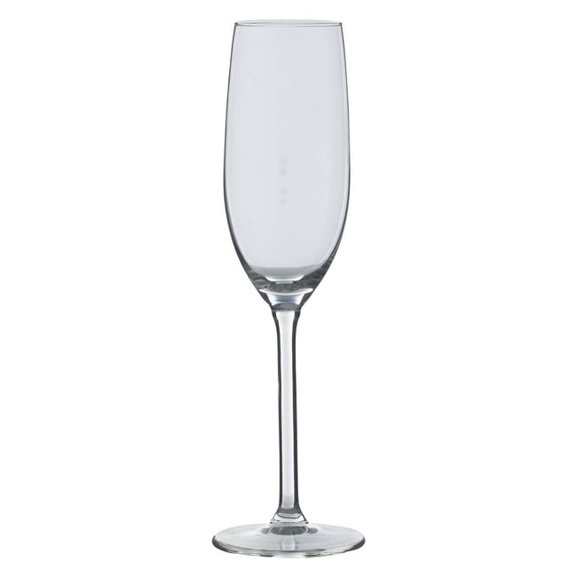 Lot de 6 flûtes à champagne en verre 16 cl ORPEA Couleur transparent <span itemprop=