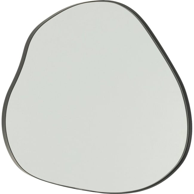 Miroir mural organique en métal Couleur noir <span itemprop=