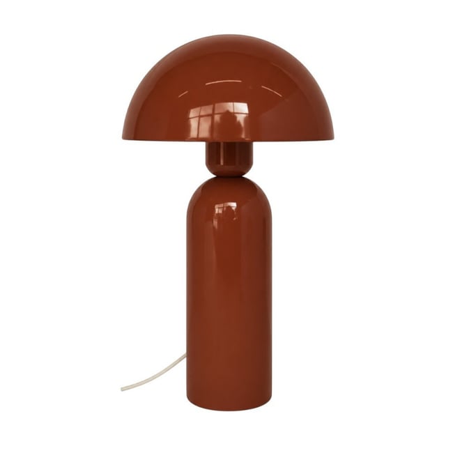 Lampe à poser Abra métal rouge paprika Couleur rouge <span itemprop=