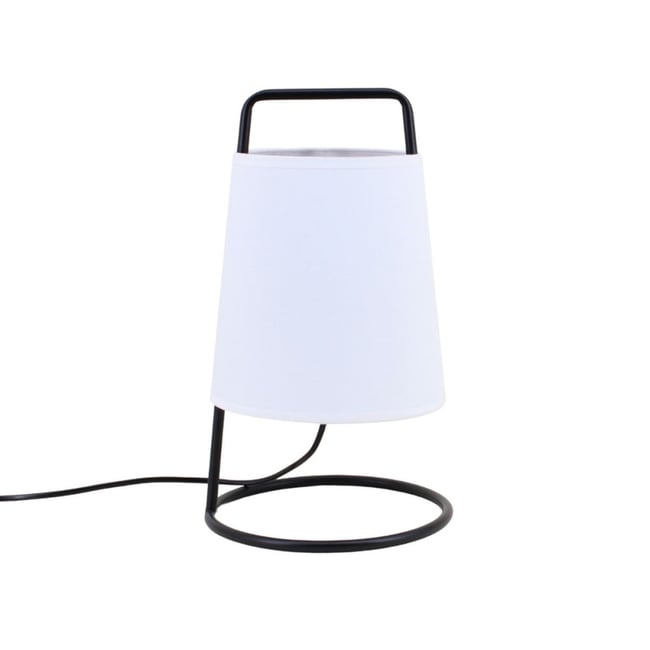 Lampe à poser moderne en métal noir 35cm Couleur noir <span itemprop=