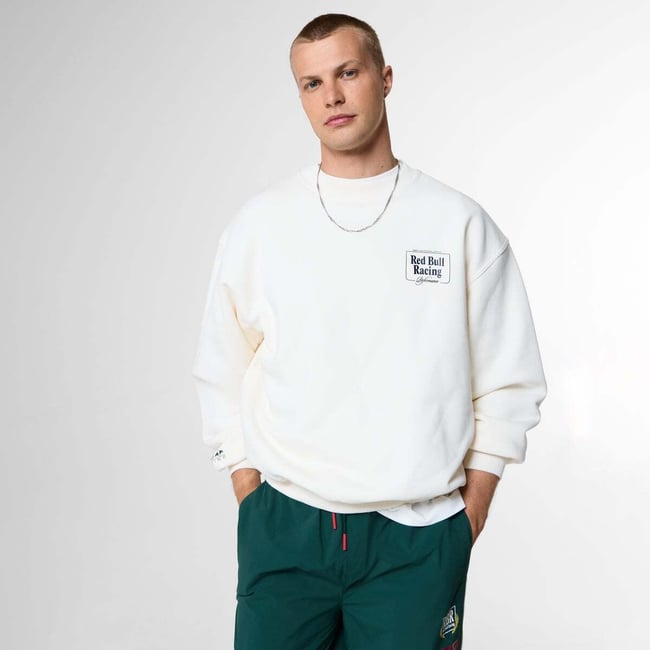 Red Bull Racing Sweat-Shirt À Col Rond Coupe Loose blanc cassé <span itemprop=