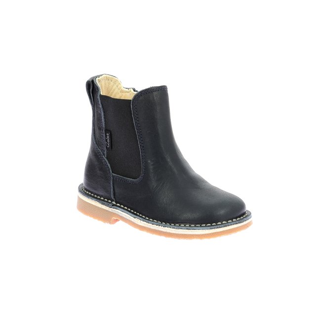 Boots Cuir ABOSTIC marine <span itemprop=
