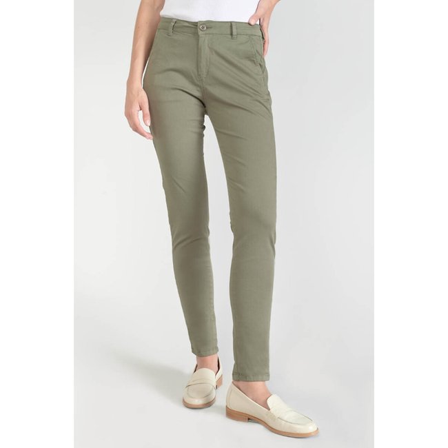 Pantalon slim, ceinture imprimée - LE TEMPS DES CERISES