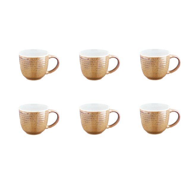 Lot de 6 mugs en grès, COSMOS - BJORN