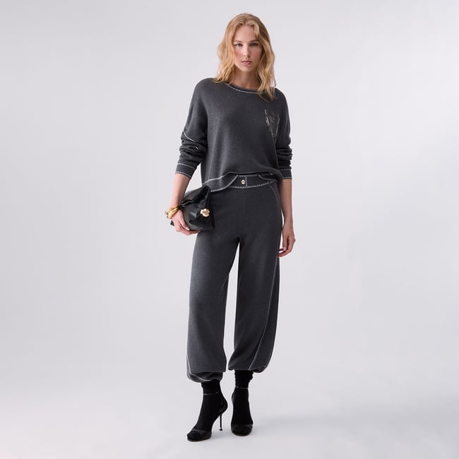 Pantalon avec surpiqûres contrastées - LIU JO