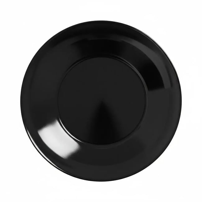 6 assiettes creuses noires en verre 20 cm -APY Couleur noir <span itemprop=
