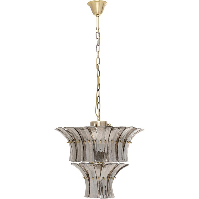 Suspension en verre, VENEZIA Couleur gris <span itemprop=