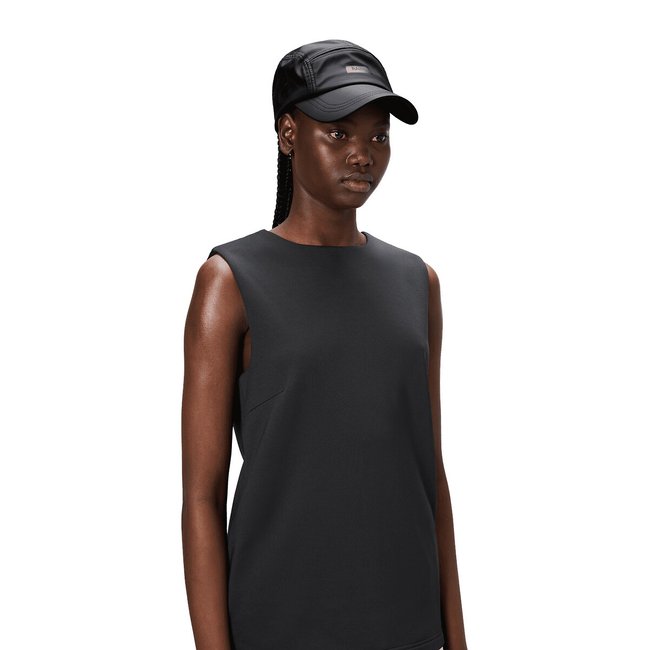Casquette imperméable unisexe PANEL noir <span itemprop=