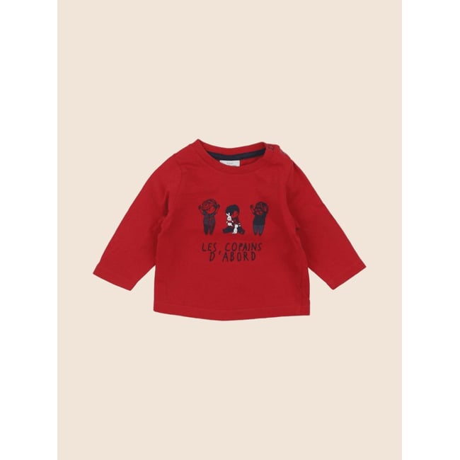 Tee-shirt - Très bon état rouge <span itemprop=