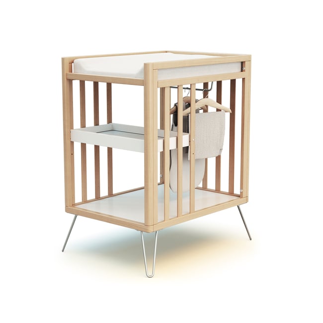 Table à langer 2 étagères en bois ONLY - JURABABY
