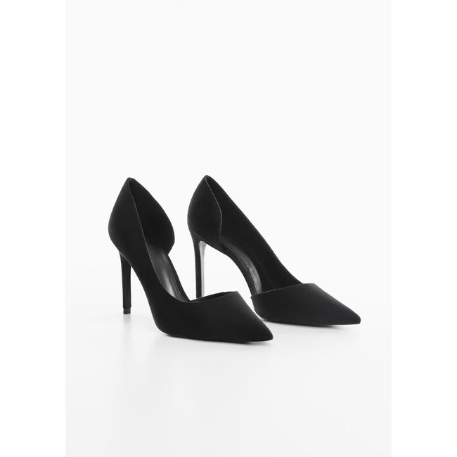 Chaussures talon asymétriques noir <span itemprop=
