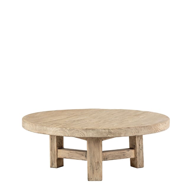 Table basse BAO orme recyclé Couleur beige <span itemprop=