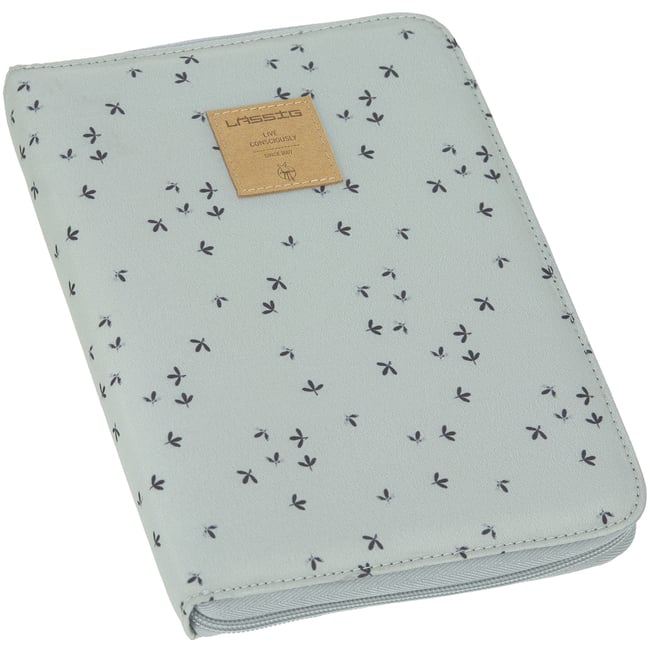 Protège carnet de santé menthe, gris <span itemprop=