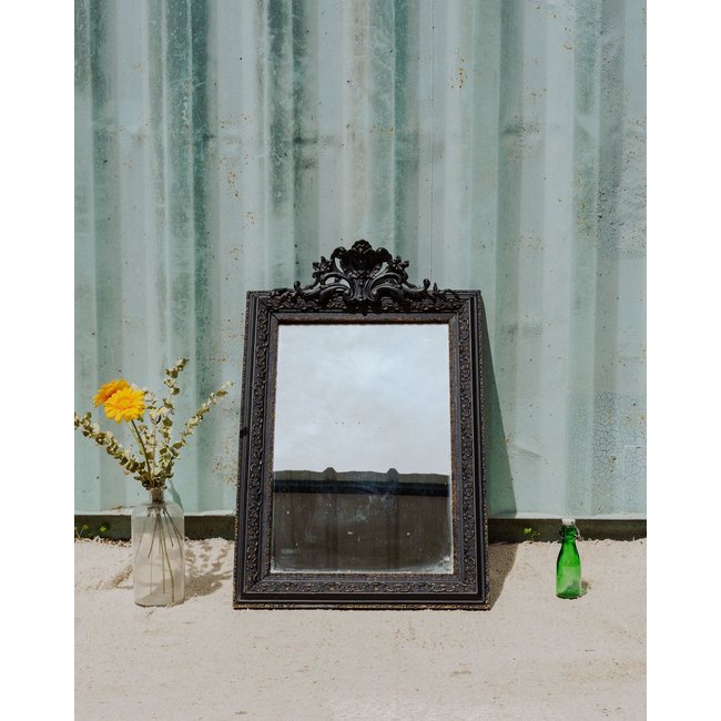 Miroir noir Georges N°1189 - Bon état Couleur noir <span itemprop=