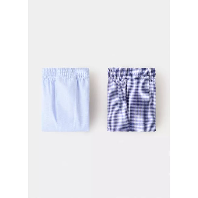 Lot 2 slips combinés bleu <span itemprop=