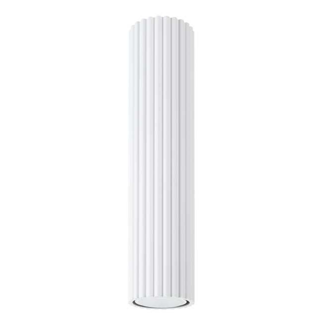 Plafonnier Aluminium Blanc GU10 1 Karbon 30 Couleur blanc <span itemprop=