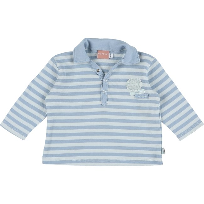 Polo -  Très bon état blanc;bleu <span itemprop=