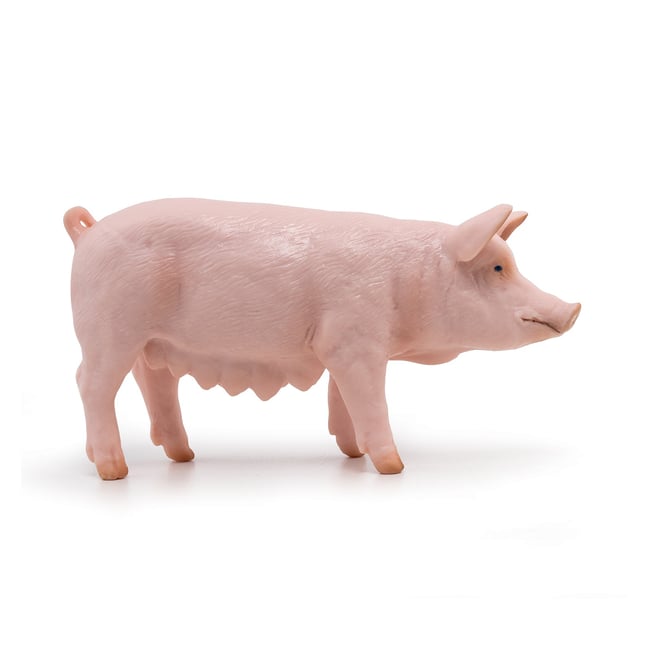 Figurine Truie rose <span itemprop=