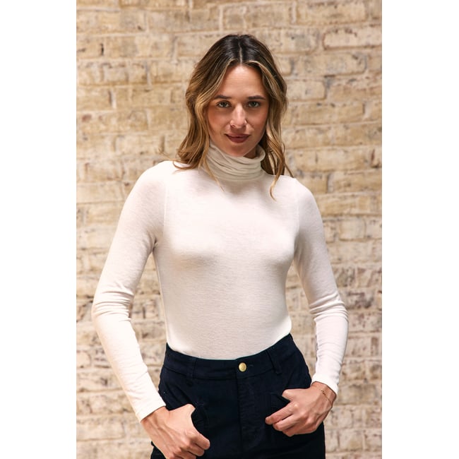 T-shirt manches longues col roulé uni TOVA - LA PETITE ETOILE