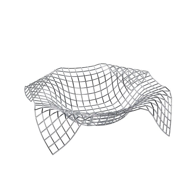 Panier En Fil ALBUM Couleur argent <span itemprop=