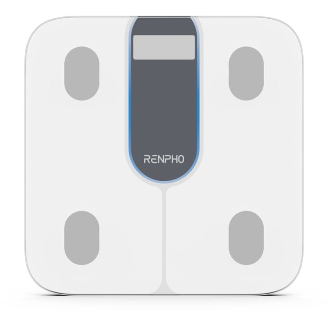 Pèse personne connecté Elis 1C Verre Trempé, Bluetooth, Max. 180 kg, Connecté, 13 Données Corporelles - RENPHO