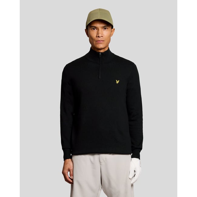 Pull camionneur performance zippé noir jais <span itemprop=