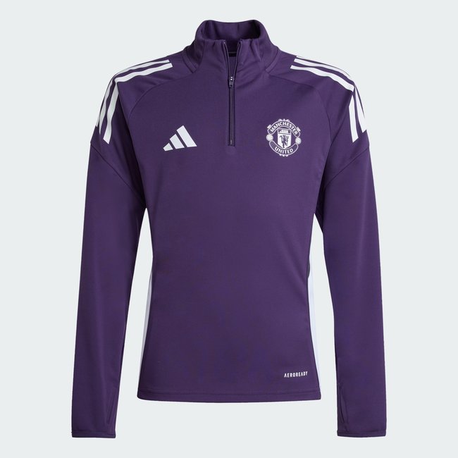 Haut d'entraînement Manchester United Tiro 25 Competition Enfants aurora plum / white / black <span itemprop=