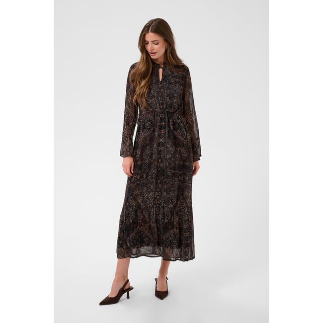 Robe noir dark oriental <span itemprop=