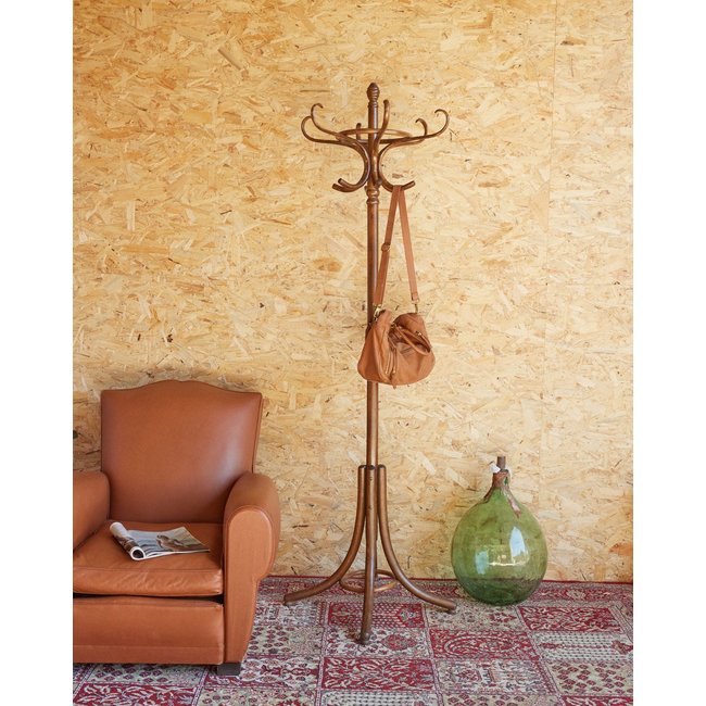 Porte-manteau en bois Max N°335 - Bon état Couleur bois clair <span itemprop=