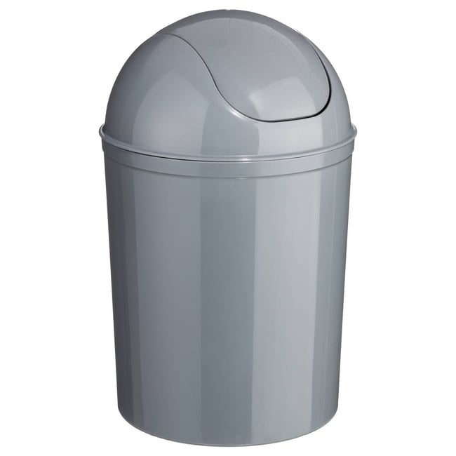 Paris Prix FIVE Simply Smart - Poubelle Salle De Bain Inox Rectangle 5L Argent