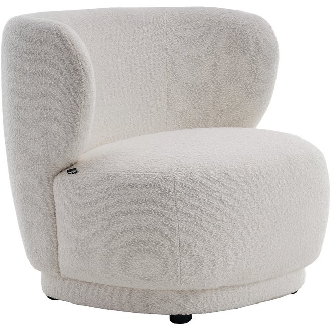 Fauteuil en tissu bouclette - ESTER - HOMIFAB