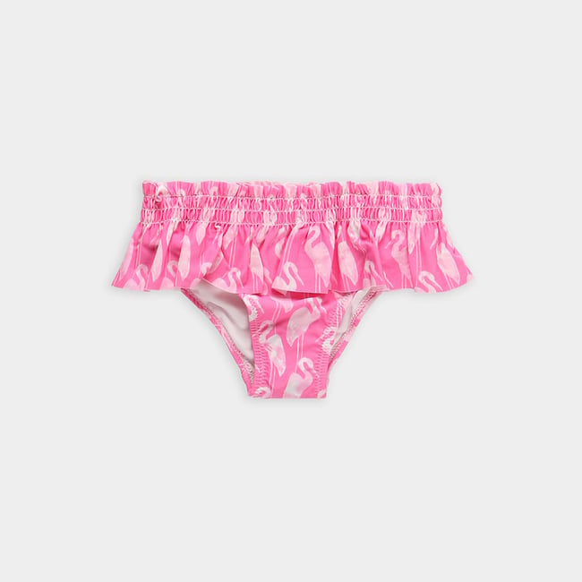 Maillot de bain pour fille avec des flamants UPF50+ rose <span itemprop=