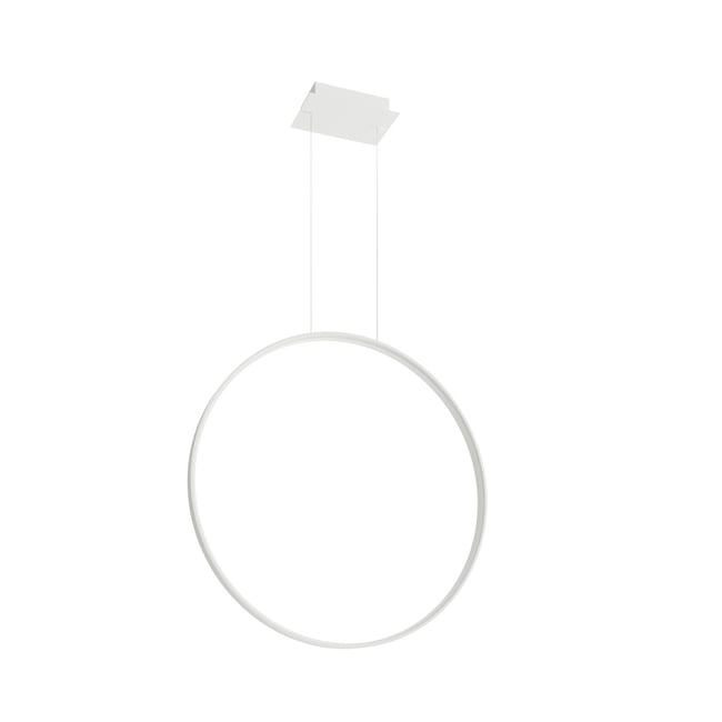 Suspension Aluminium Blanc LED 1 Rio Couleur blanc <span itemprop=