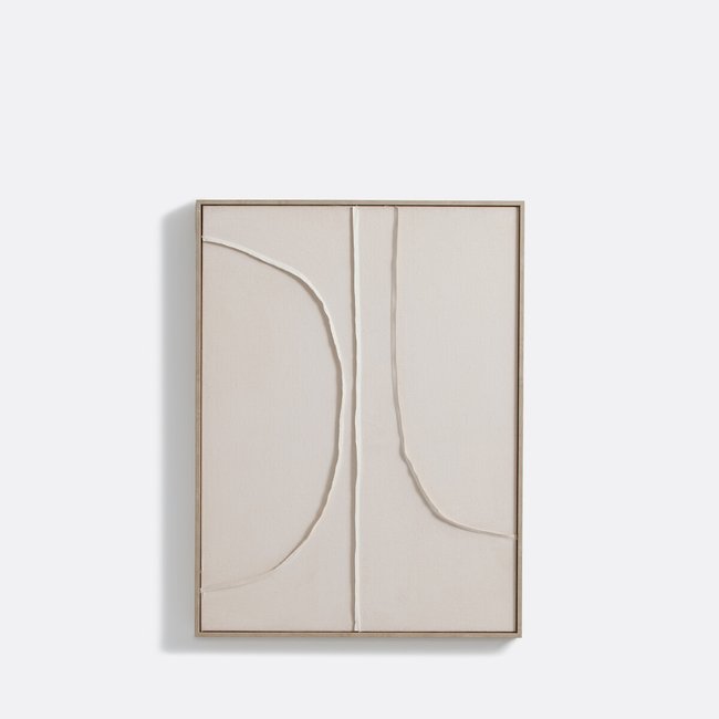 Olymo Linen Wall Art, 60 X 80cm, beige, LA REDOUTE INTERIEURS