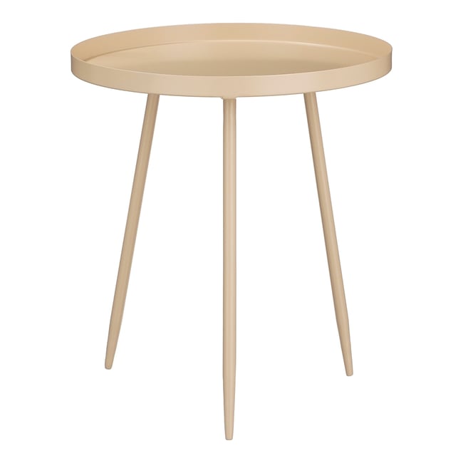 Table d'appoint Ø40 cm FLORES Couleur beige <span itemprop=