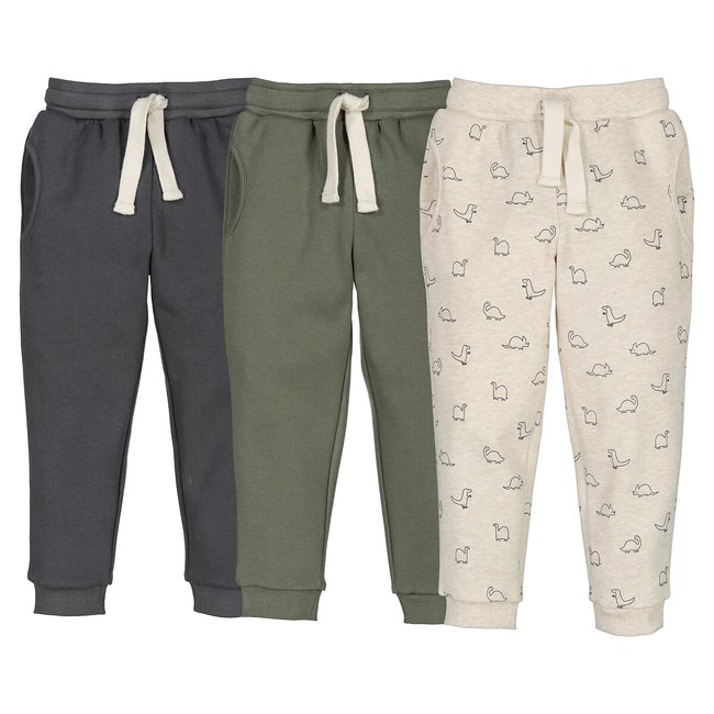Lote de 3 joggings de felpa multicolor <span itemprop=