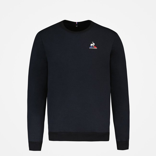 Sudadera con cuello redondo negro <span itemprop=
