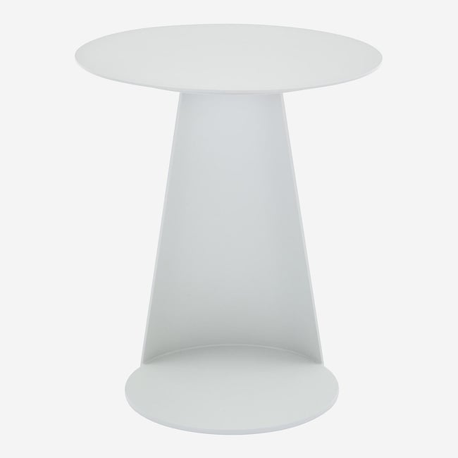Table basse de jardin métal ITAPERA blanc <span itemprop=