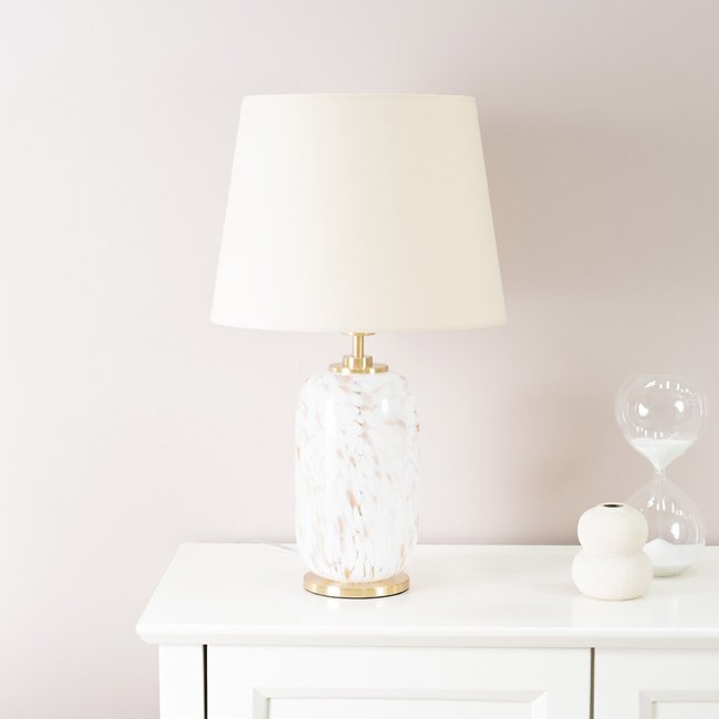 Confetti Glass Table Lamp, white, SO'HOME