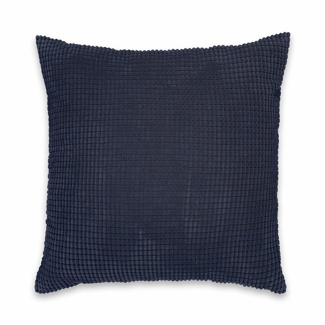 Kissenbezug Fluffy aus Strukturmaterial, 65 x 65 cm marine LA REDOUTE INTERIEURS