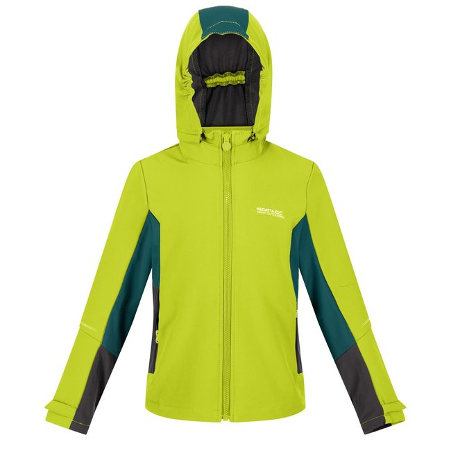 Veste softshell ACIDITY vert kaki clair / vert sarcelle <span itemprop=