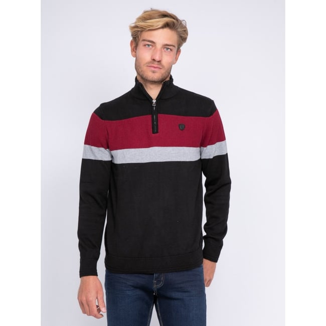 Pull Col Montant Zippé Lonyx v002228 <span itemprop=