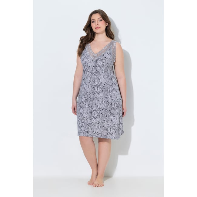 Chemise de nuit TruYou, avec dentelle gris foncé <span itemprop=